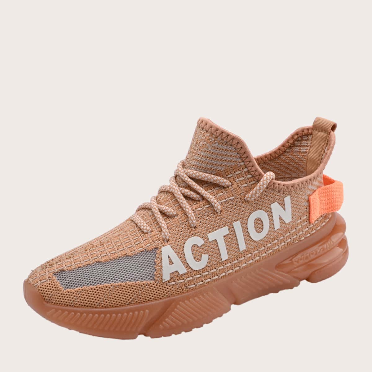 

Guys Letter Graphic Sneakers, Brown