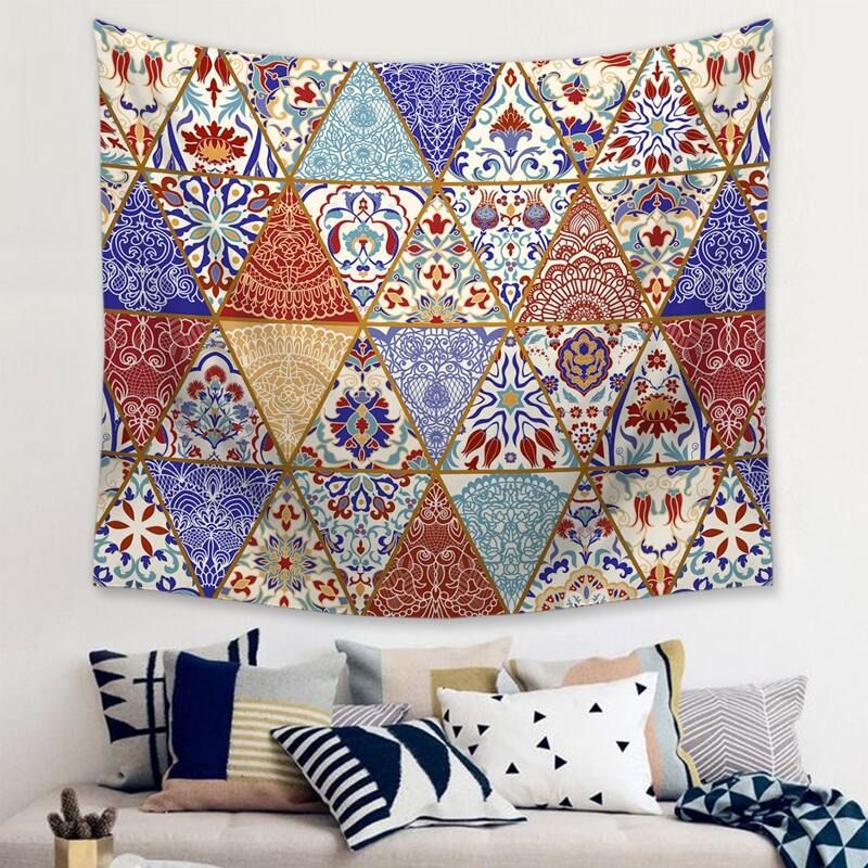 

Vintage Flower Print Tapestry, Multicolor