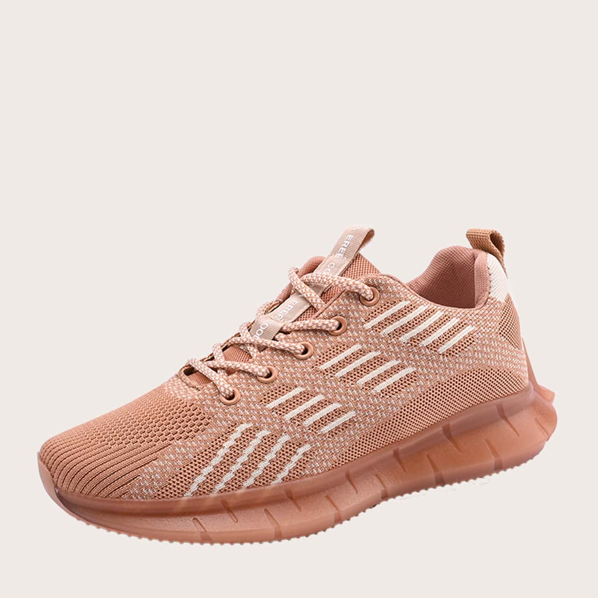 

Guys Lace-up Front Knit Sneakers, Khaki
