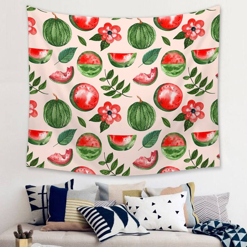 

Watermelon Print Tapestry, Multicolor