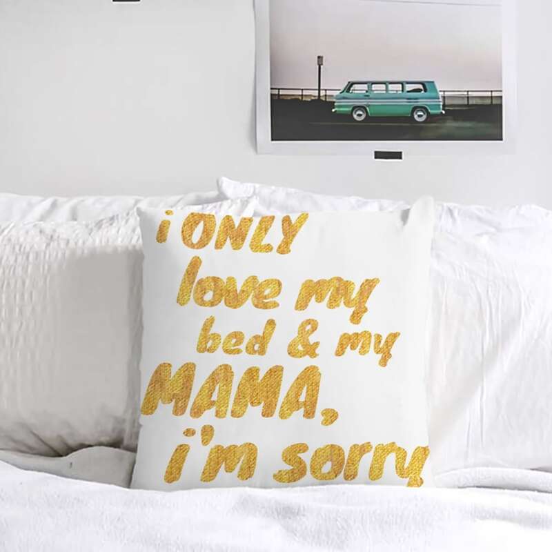 

1pc Slogan Graphic Cushion Cover Without Filler, Multicolor