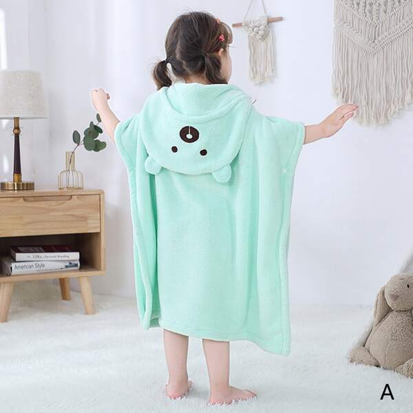 

1pc Kids Cartoon Design Bath Towel, Multicolor