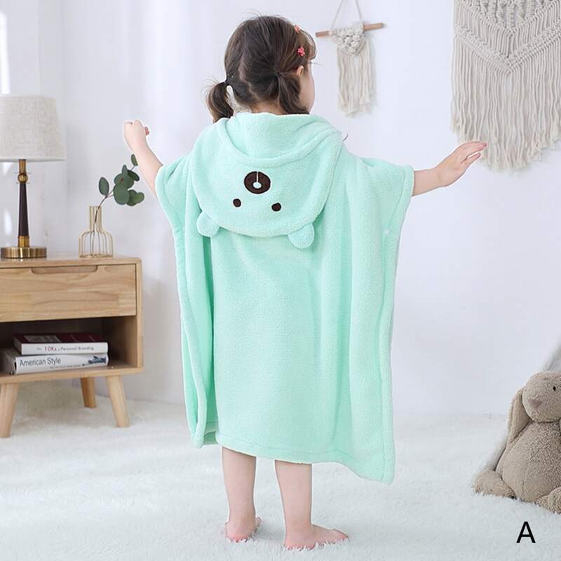

1pc Kids Cartoon Design Bath Towel, Multicolor