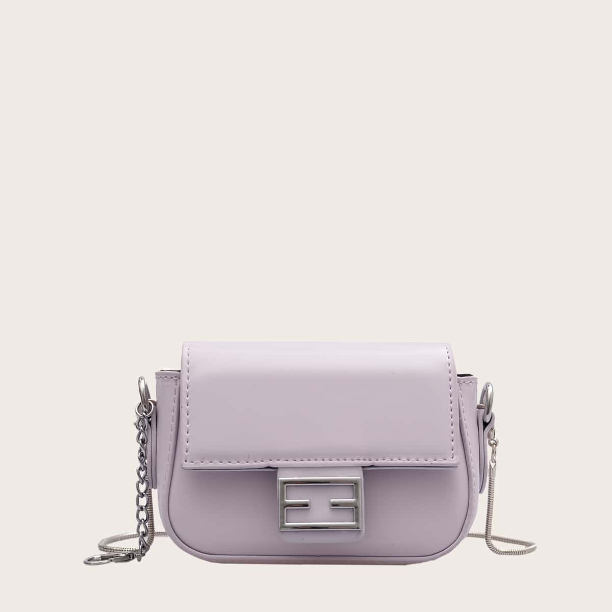 

Mini Flap Crossbody Bag, Purple