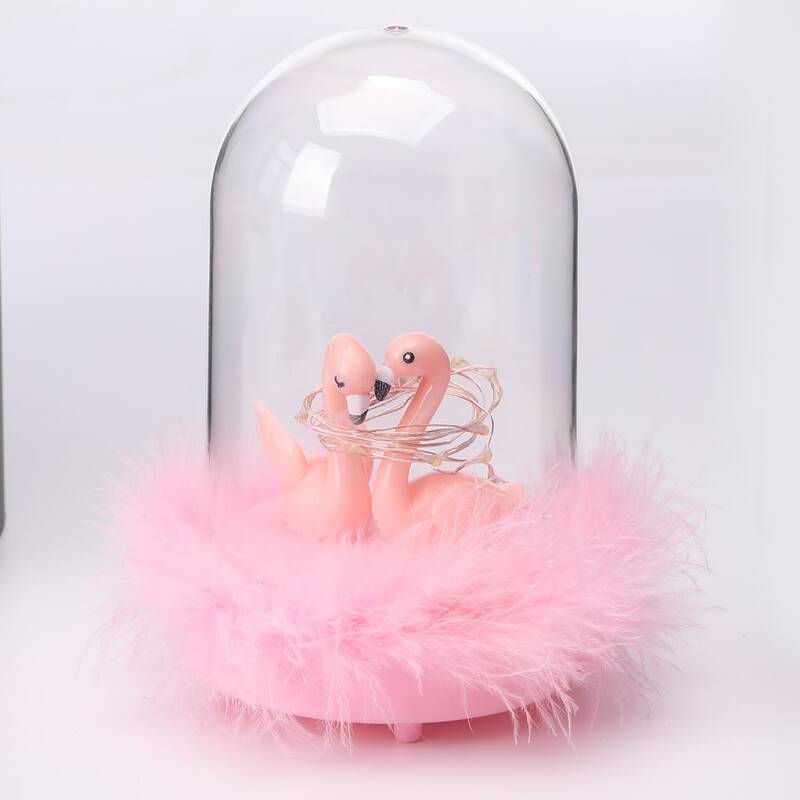 

1pc Flamingo Decor Night Light, Pink
