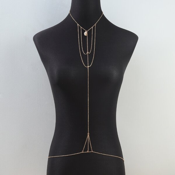 

Shell Decor Body Chain, Gold