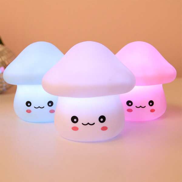 

1pc Mushroom Shaped Night Light, Multicolor