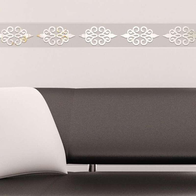 

10pcs Mirror Surface Wall Sticker, Multicolor