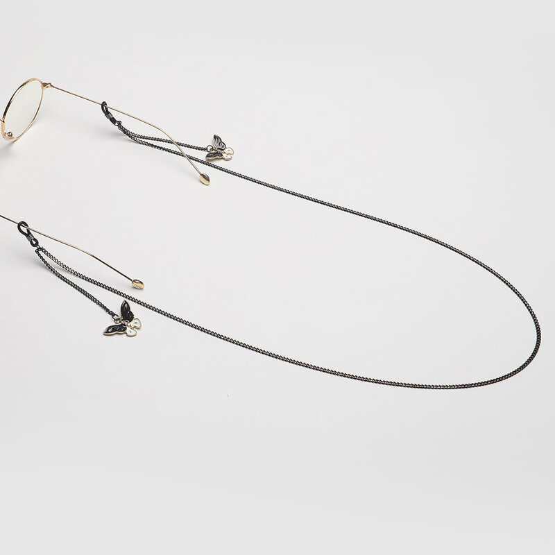 

Butterfly Charm Glasses Chain, Black