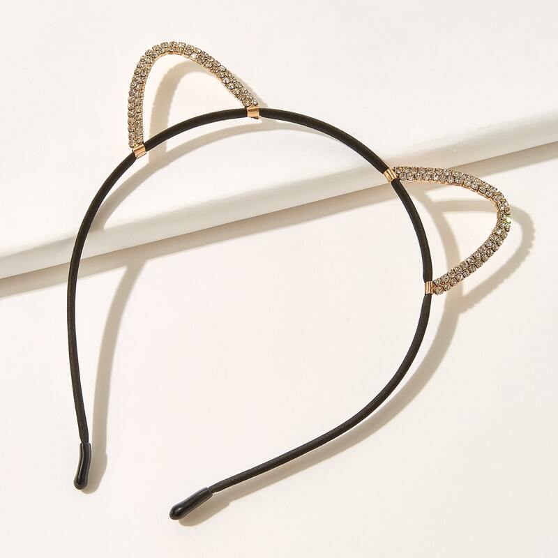 

Rhinestone Engraved Hair Hoop, Multicolor
