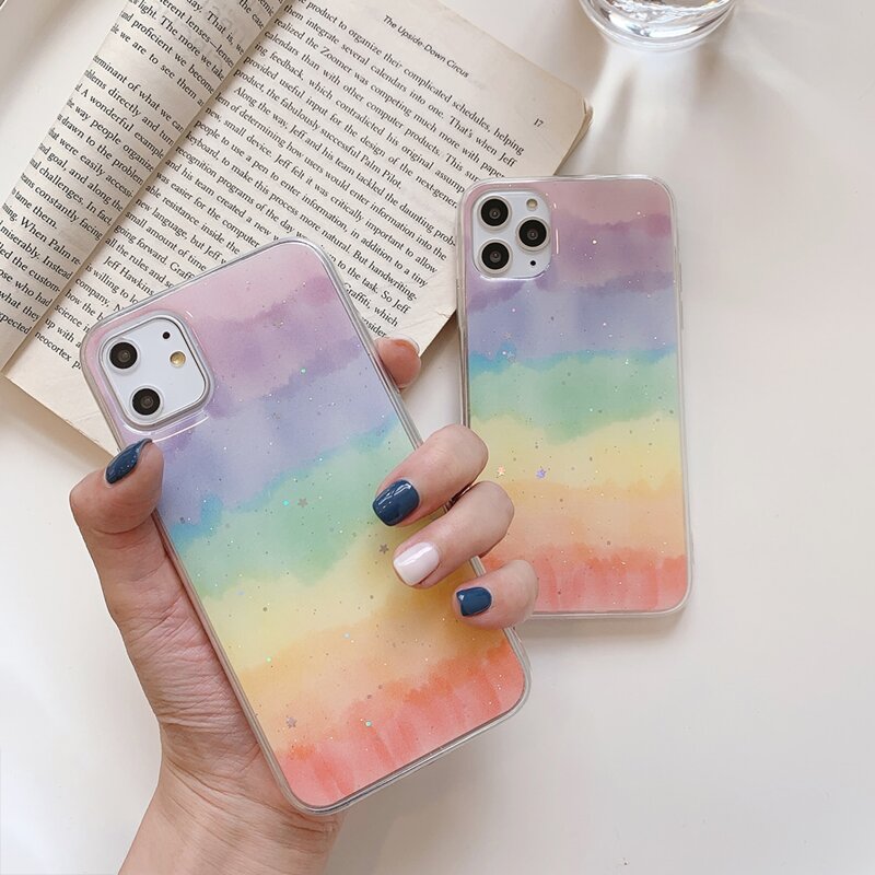 

Glitter Rainbow iPhone Case, Multicolor