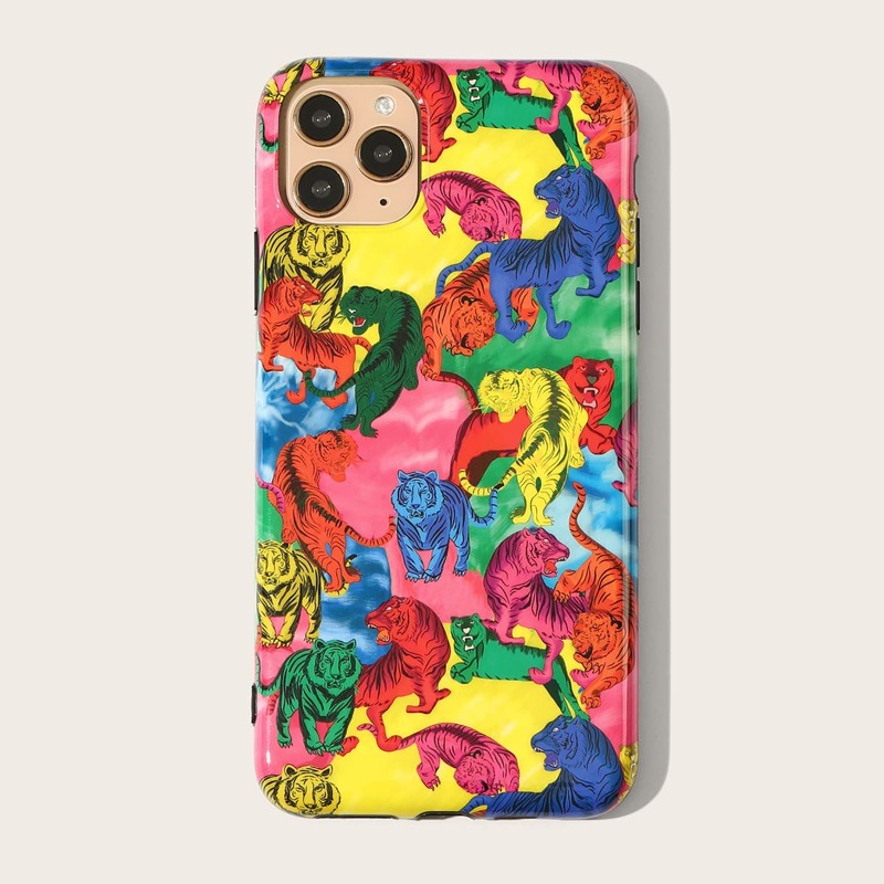 

Tiger Print iPhone Case, Multicolor