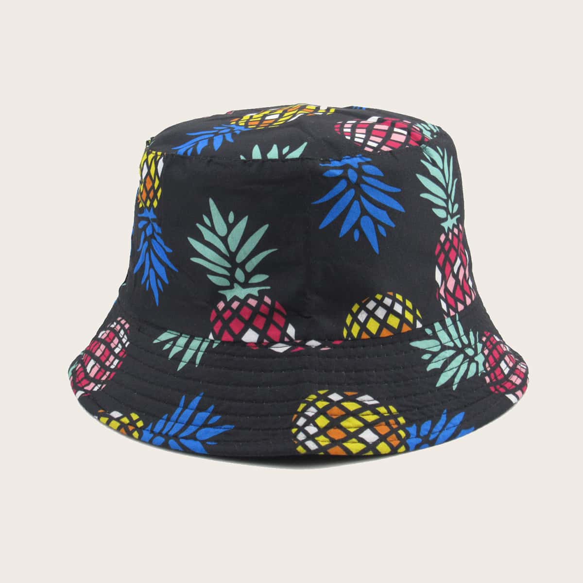 

Pineapple Pattern Bucket Hat, Multicolor