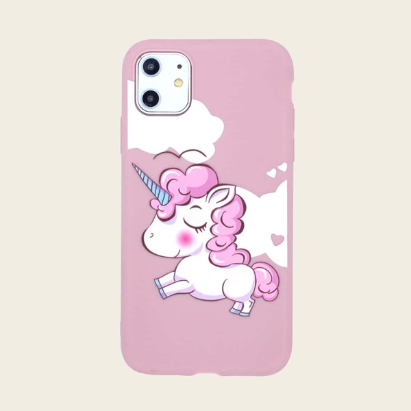 

Unicorn Print iPhone Case, Pink