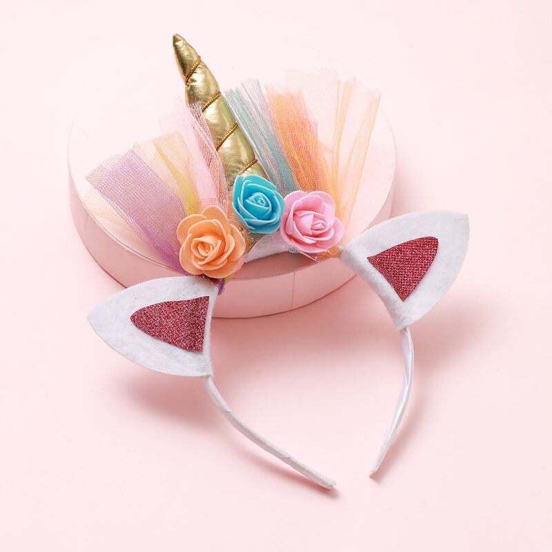 

Unicorn Design Hair Hoop, Multicolor