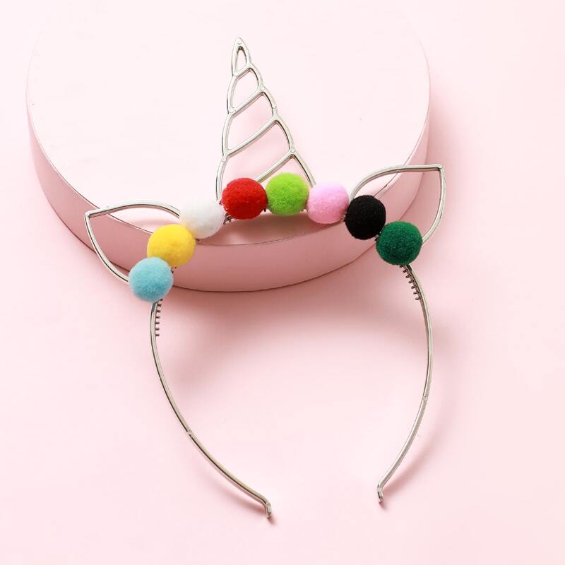 

Unicorn Design Hair Hoop, Multicolor