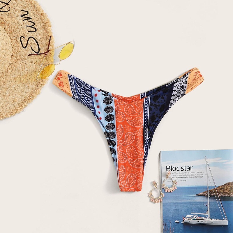 

Tribal High Cut Bikini Panty, Multicolor