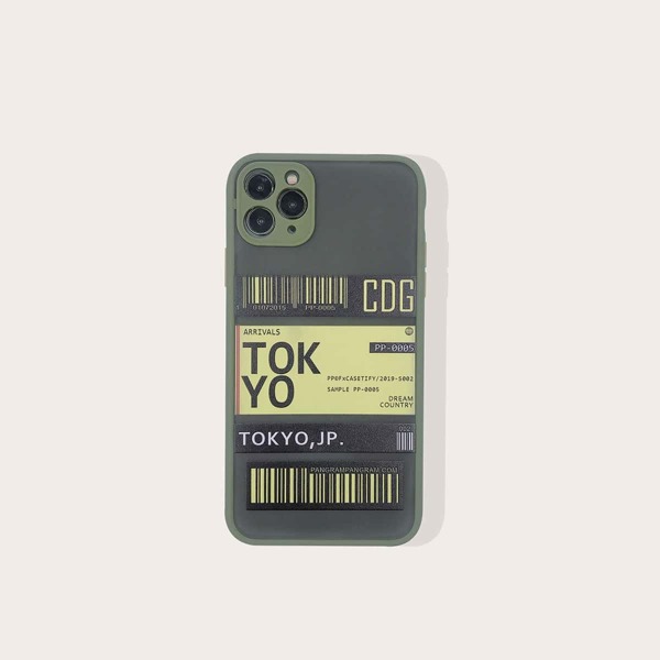 

Ticket Print iPhone Case, Multicolor
