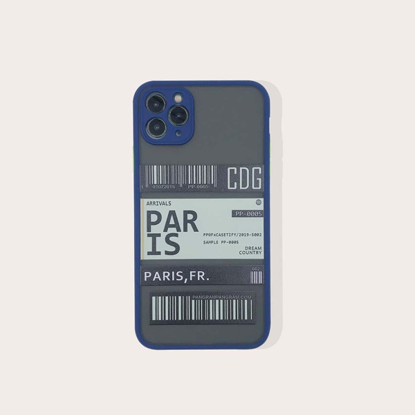 

Ticket Print iPhone Case, Multicolor