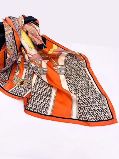 Bandanaàmotifgéométrique - Top SHEIN