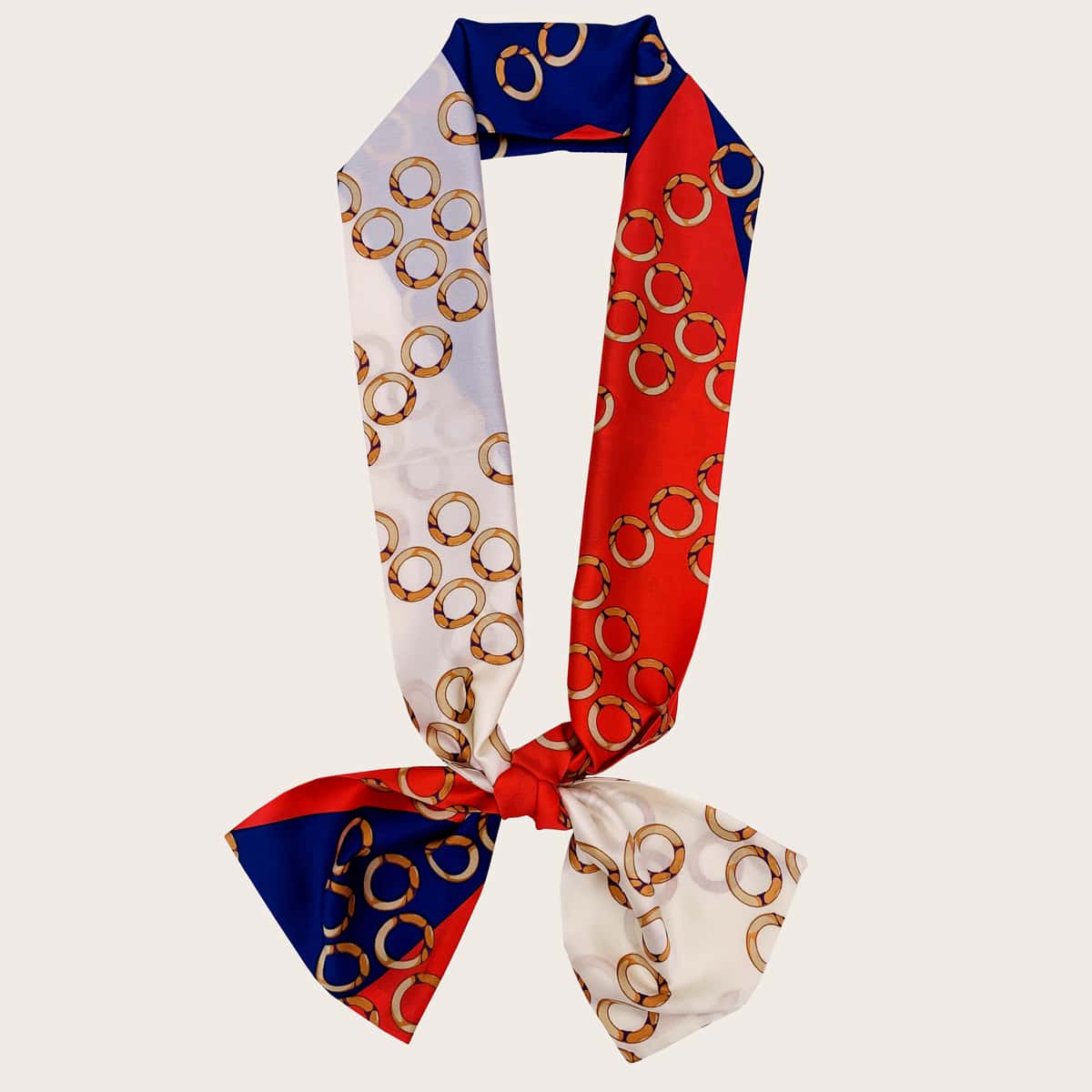 

Chain Pattern Scarf, Multicolor