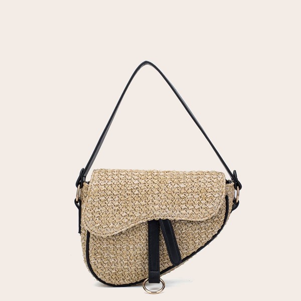 

Woven Saddle Bag, Khaki
