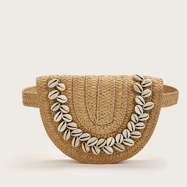 

Плетеный полукруг Fanny Pack, Хаки