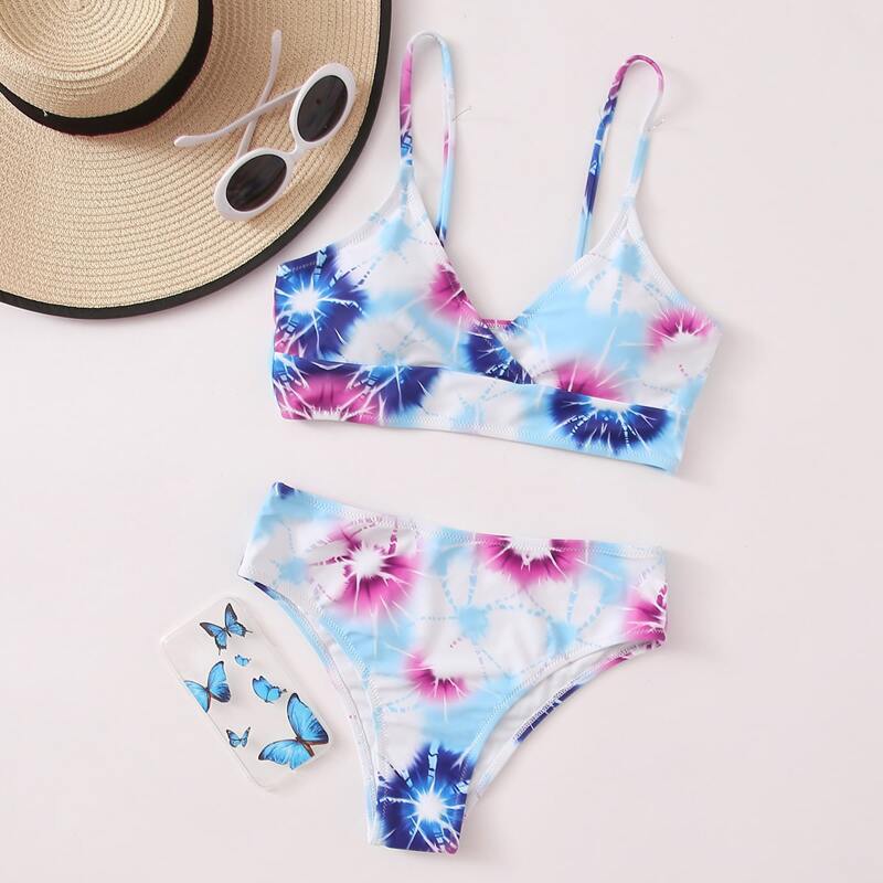 

Tie Dye Bikini Swimsuit, Multicolor