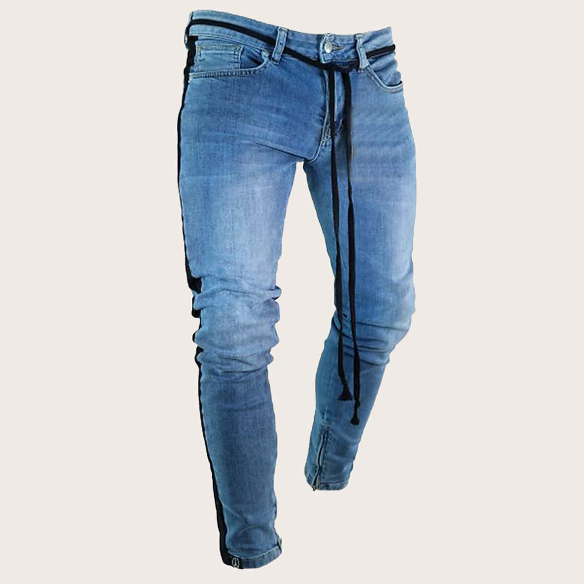 

Guys Side Stripe Jeans, Blue