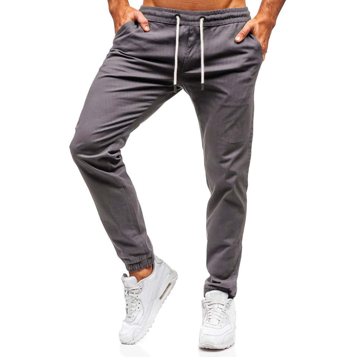 

Guys Slant Pocket Drawstring Pants, Grey
