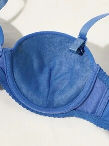 藍色胸罩 - 藍色 - 查看 4