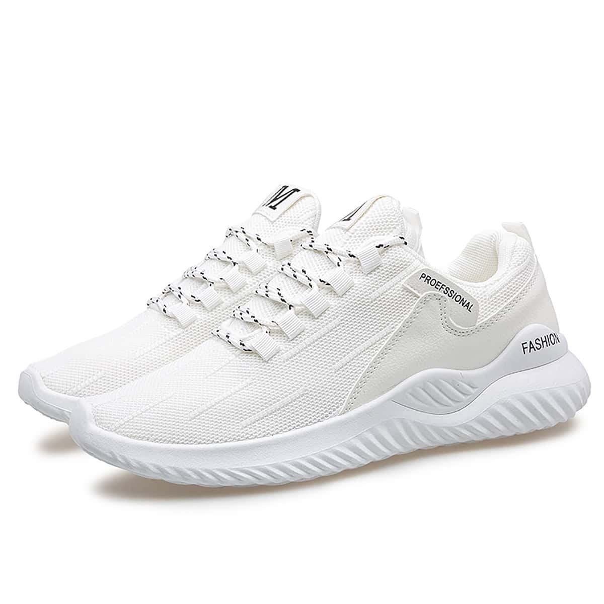 

Guys Lace-up Front Knit Sneakers, White