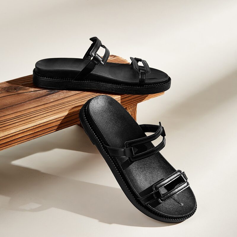 

Wide Fit Sliders, Black