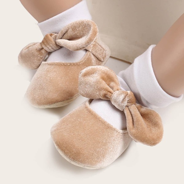 

Baby Girl Bow Decor Flats, Khaki