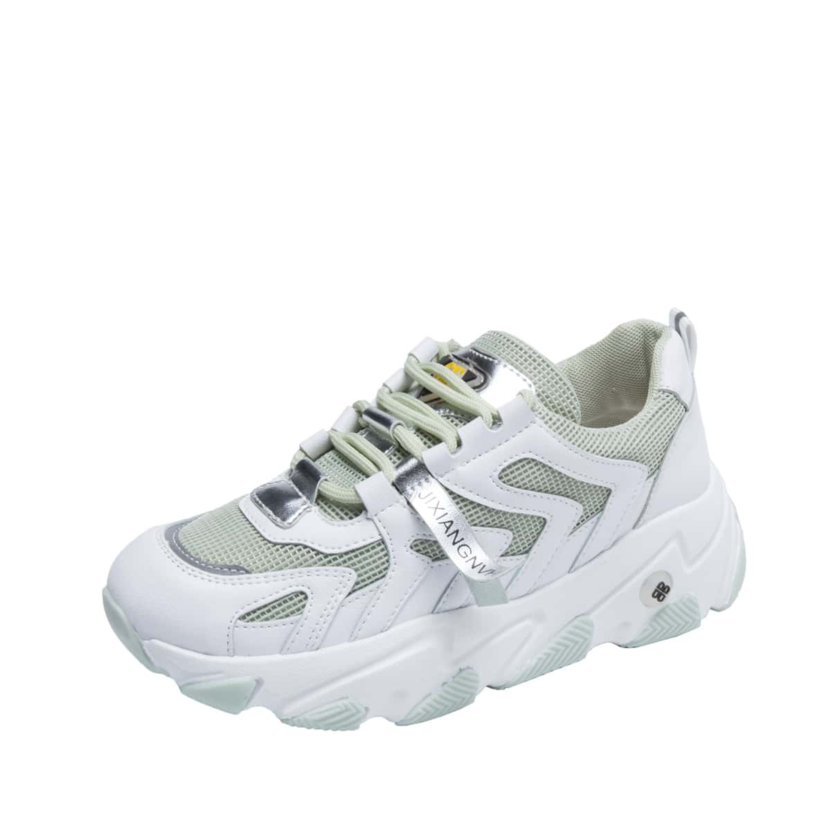 

Lace-up Chunky Sneakers, White
