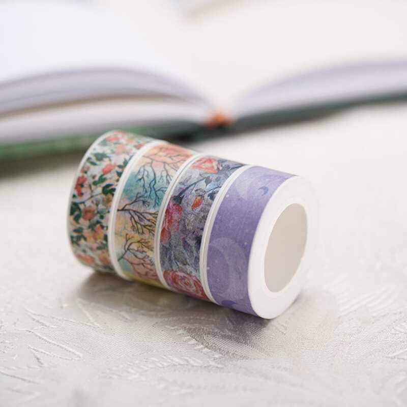 

1roll Floral Print Random Decoration Tape, Multicolor