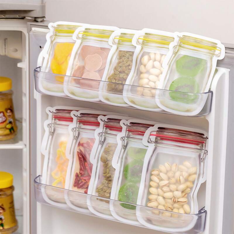 

3pcs Random Bottle Shaped Storage Bag, Multicolor