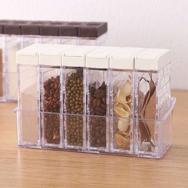 

6pcs Clear Seasoning Storage Box