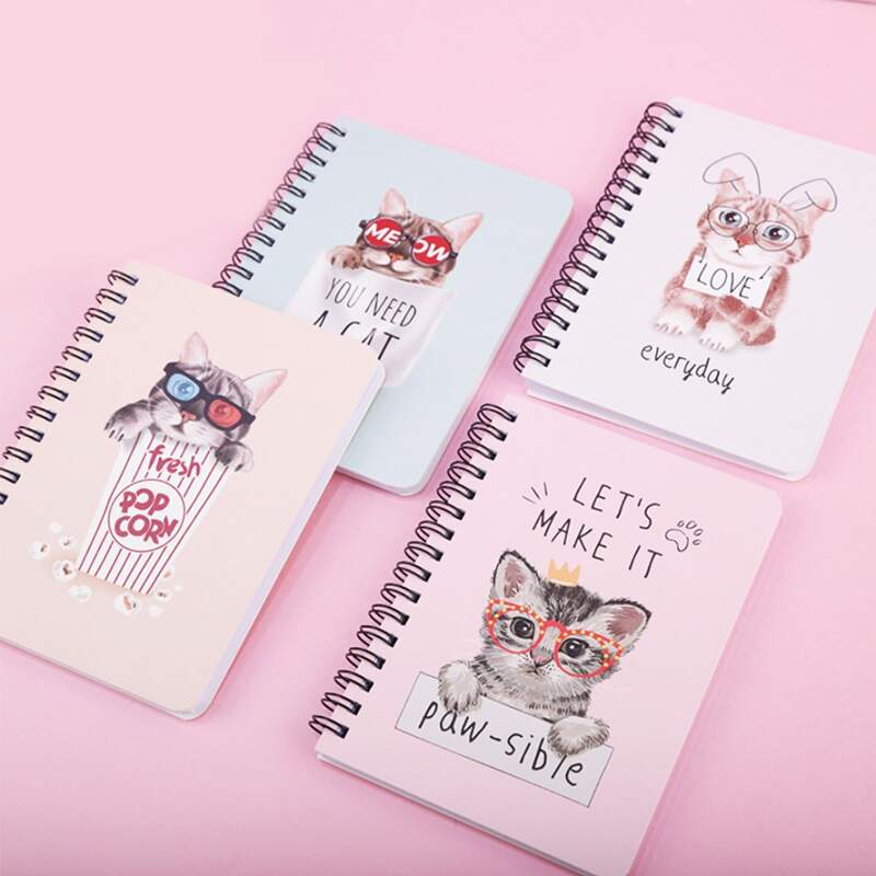 

1pc Cartoon Cover Random Notebook, Multicolor