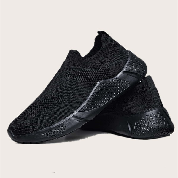 

Men Low Top Sock Sneakers, Black