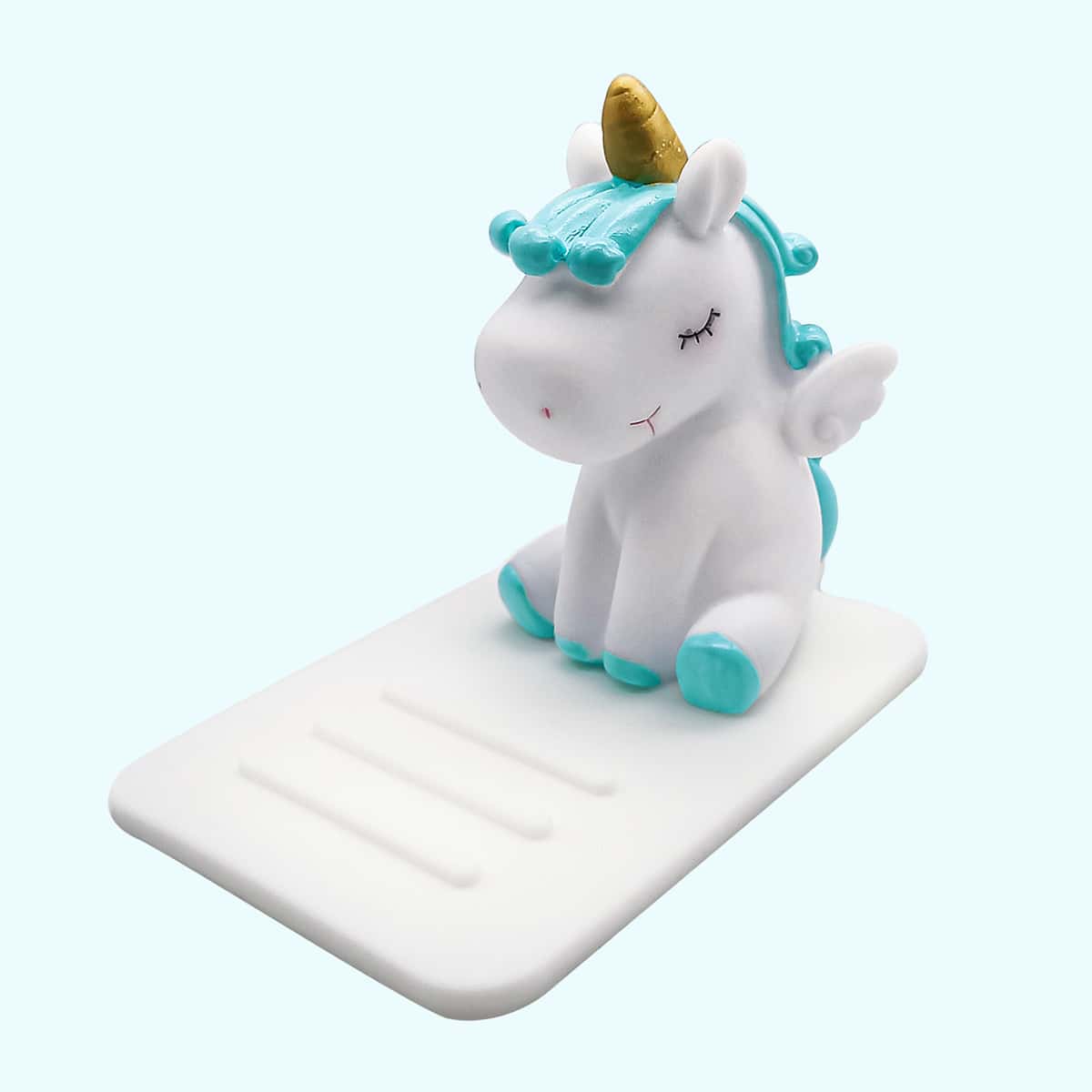 

Unicorn Shaped Phone Holder, White