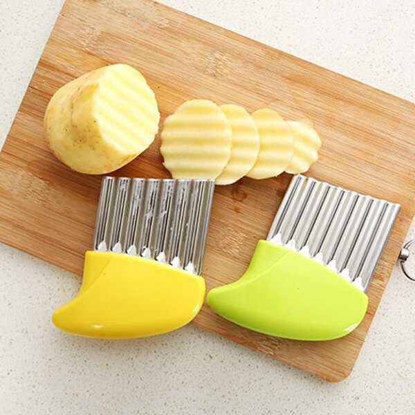 

1pc Potato Wave Slicer, Multicolor