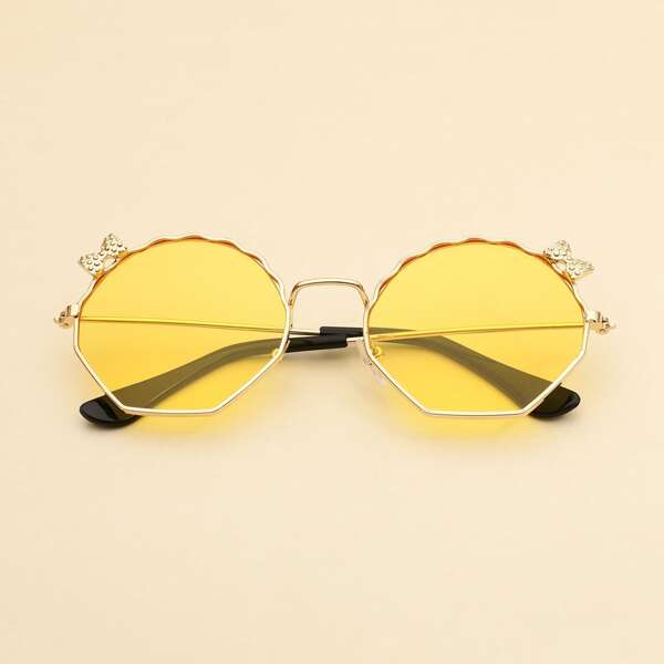 

Metal Frame Sunglasses, Yellow