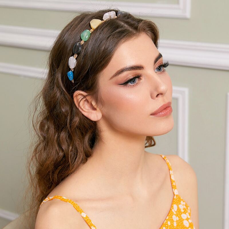 

Color Block Hair Hoop, Multicolor