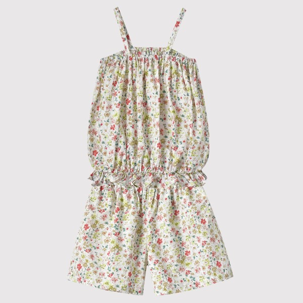 

Toddler Girls Ditsy Floral Ruffle Hem Cami Top With Shorts, Multicolor