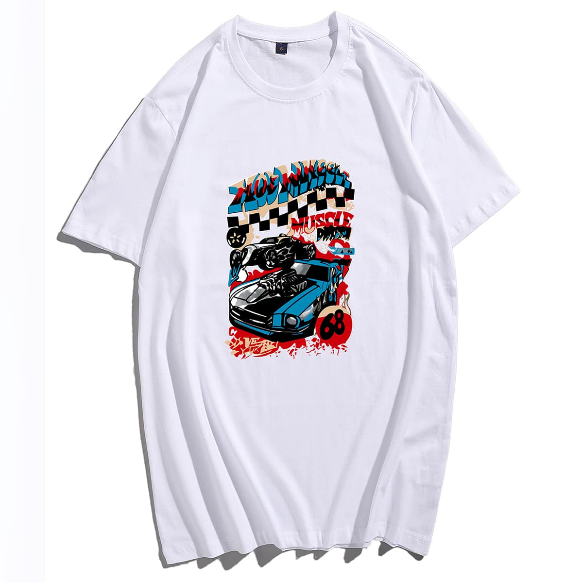 

Guys Letter & Graphic Drop Shoulder Tee, White