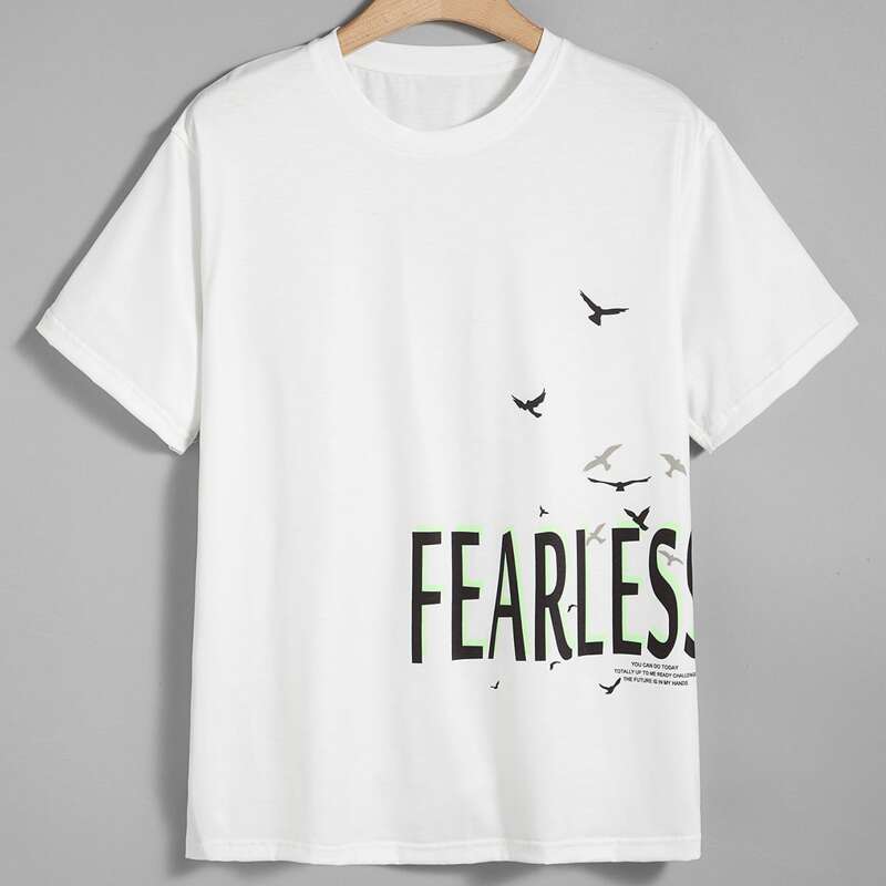 

Guys Letter Graphic Tee, White
