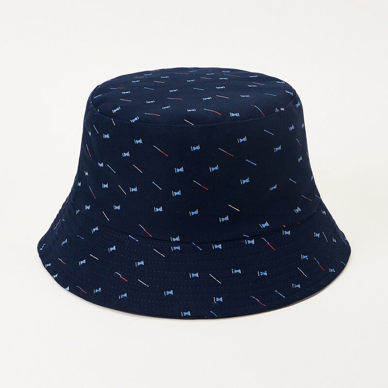 

Hourglass Print Bucket Hat, Navy blue