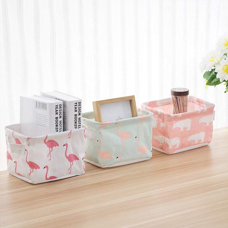 

1pc Flamingo Storage Basket, Multicolor