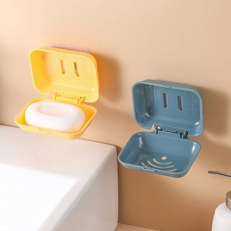 

1pc Wall Mount Soap Dish Holder, Multicolor